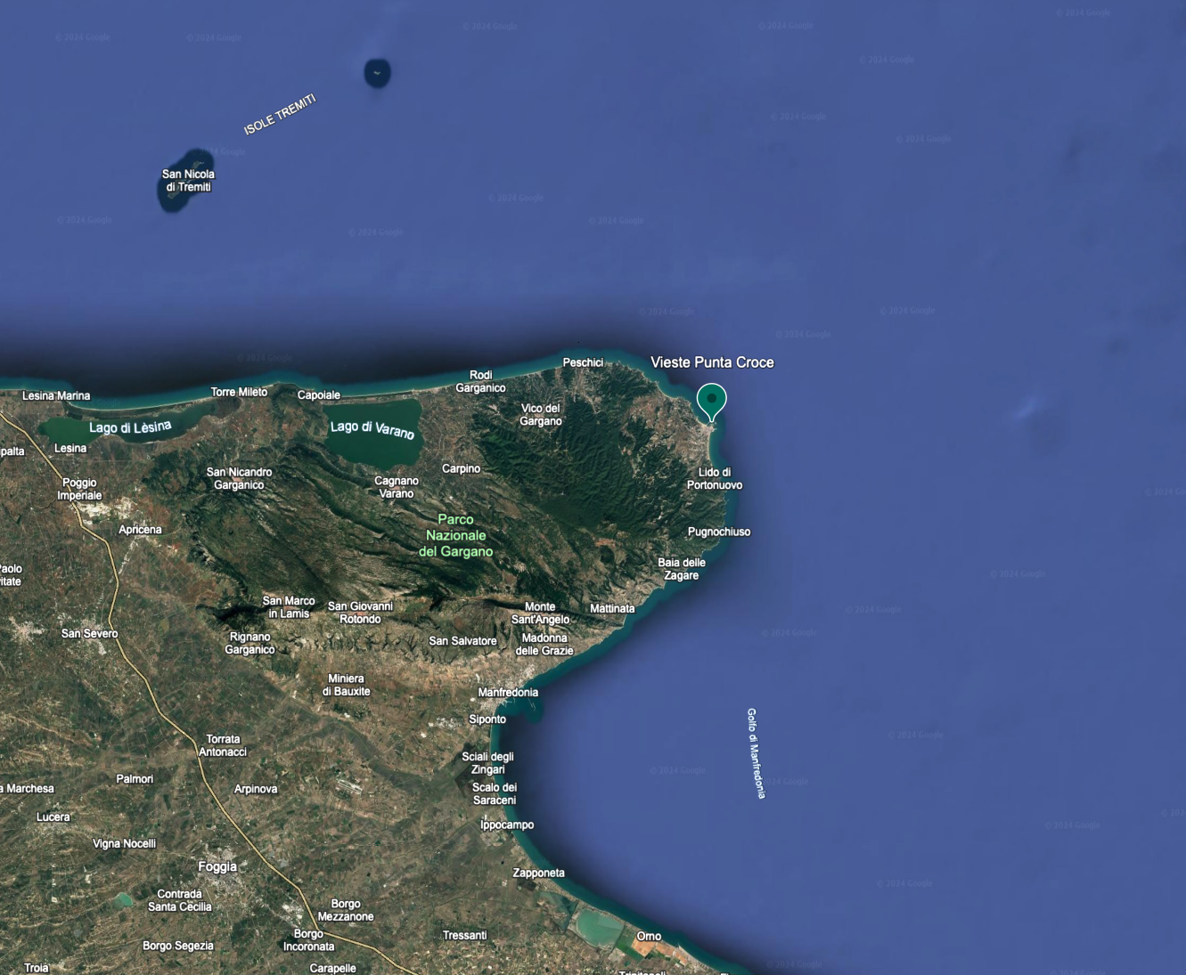 Punta Croce in Gargano region